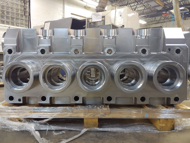 Large circular machined component for quality control